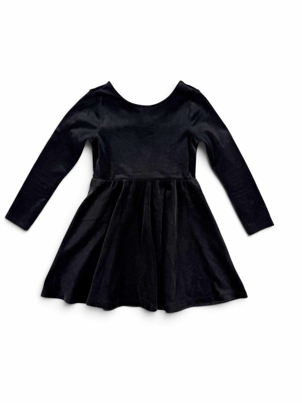 Tea Collection Black Velour Ballet Twirl Dress Long Sleeve Girls Size 6